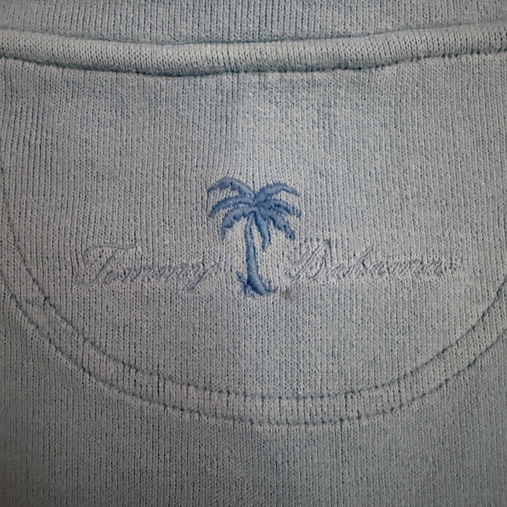 ❤️❤️ 4 for 25$ ❤️❤️ Tommy BahamaLight Blue Women's Quarter-Zip Sweater-L - Picture 3 of 4